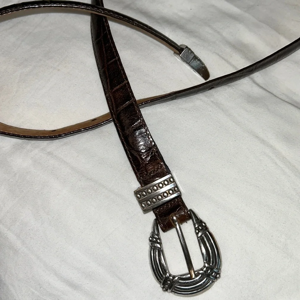 Brighton, Brown Leather Animal Print size small, 1995